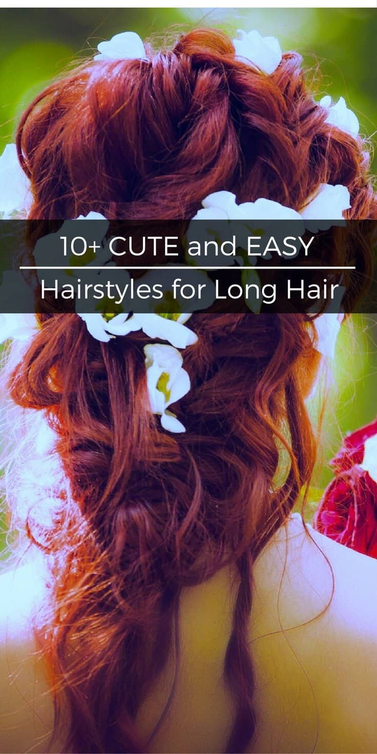 Tired of the same old wash and go hair? Change up your look with these cute and easy hairstyles for long hair that anyone can do. | SoSimpleIdeas.com