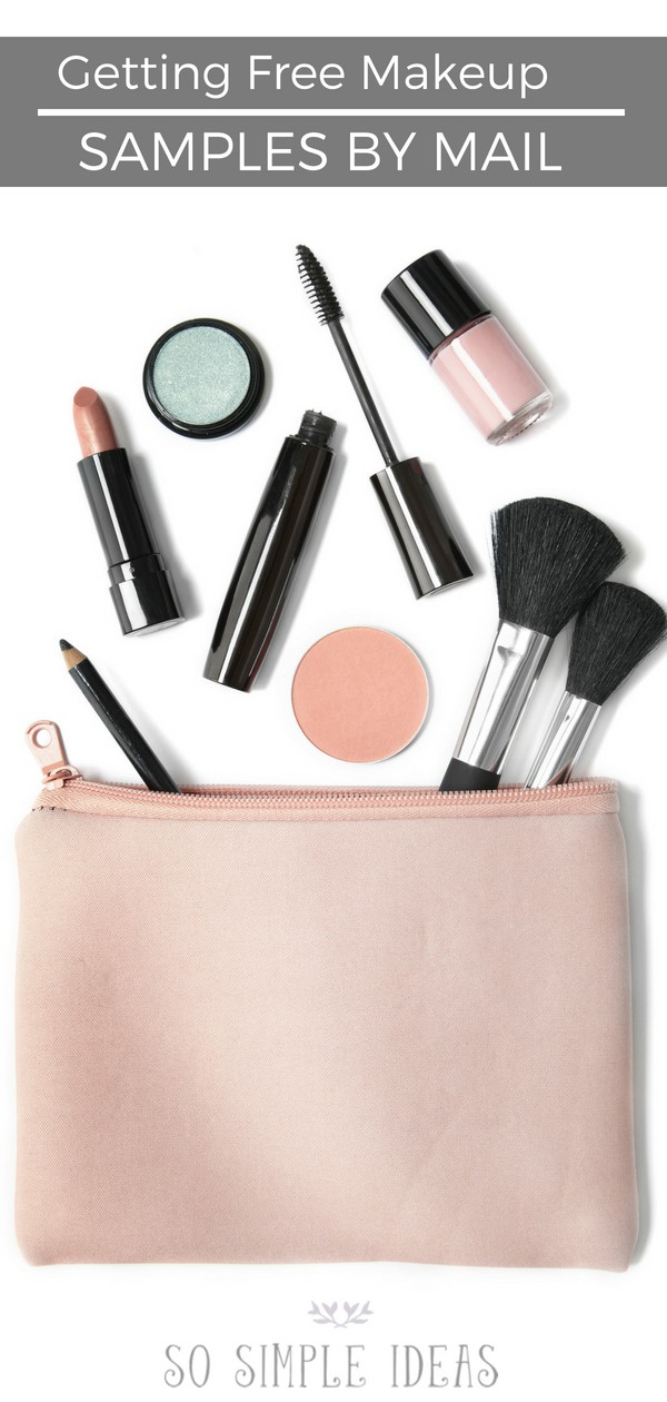 Wondering how to get free makeup samples by mail? It’s actually not that hard. You just have to be willing to give up something in exchange that you may not like. #makeup #beauty #freesample #freesamples #cosmetics | sosimpleideas.com