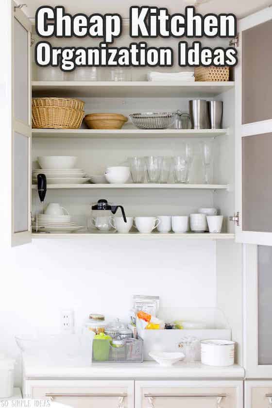 cheap kitchen organization ideas.