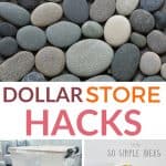 dollar store hacks pinterest image