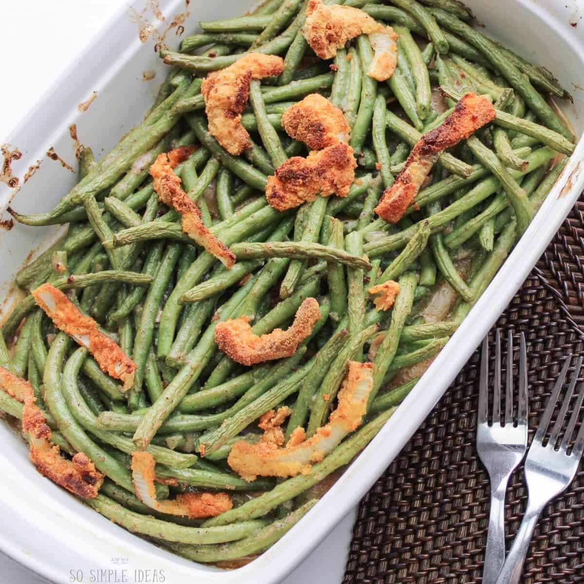 low-carb gluten-free green bean casserole