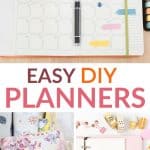 easy diy planners pinterest image