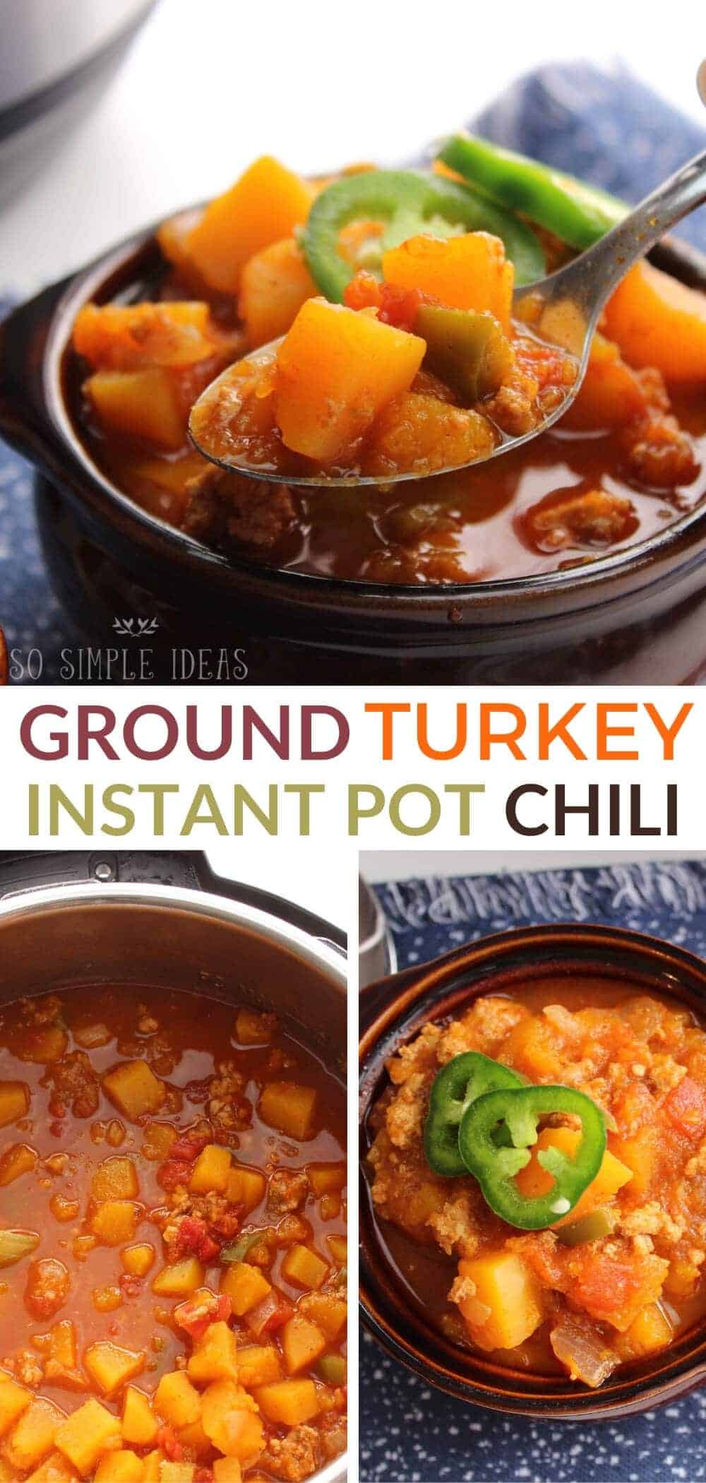 Healthy Ground Turkey Chili (Slow Cooker, Instant Pot) So Simple Ideas