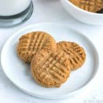 cookies on small white plate