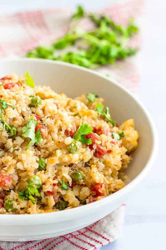 low carb rice dish