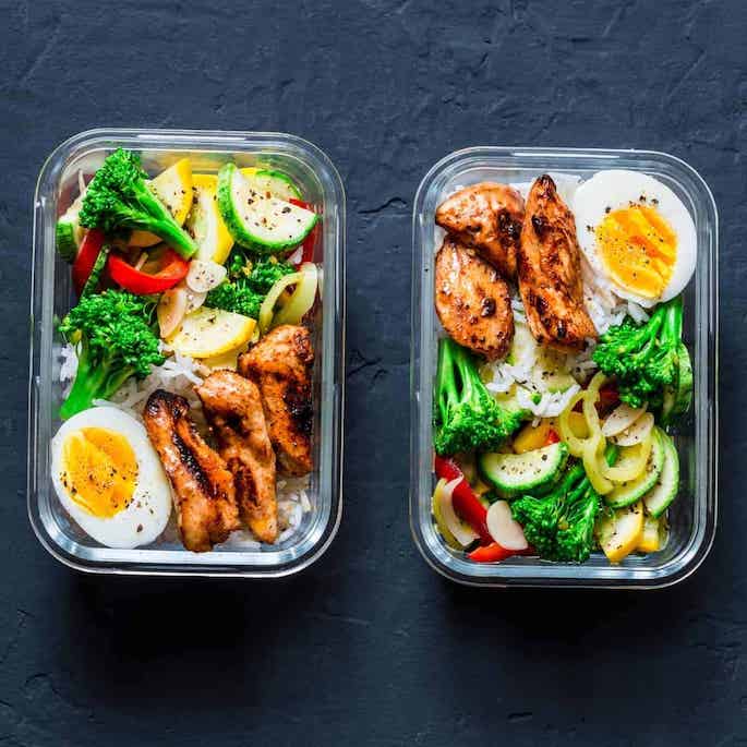 repeat meals in storage containers