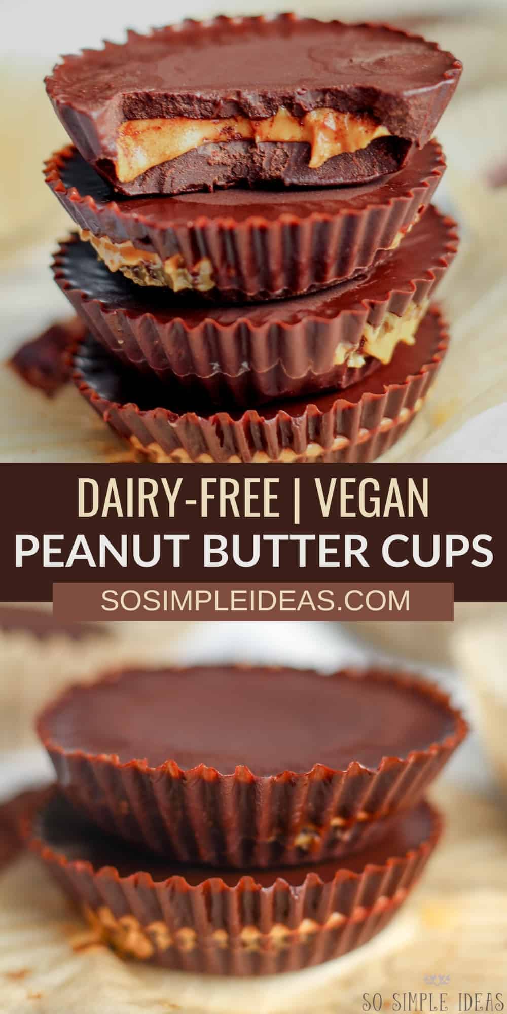 vegan peanut butter cups pinterest image