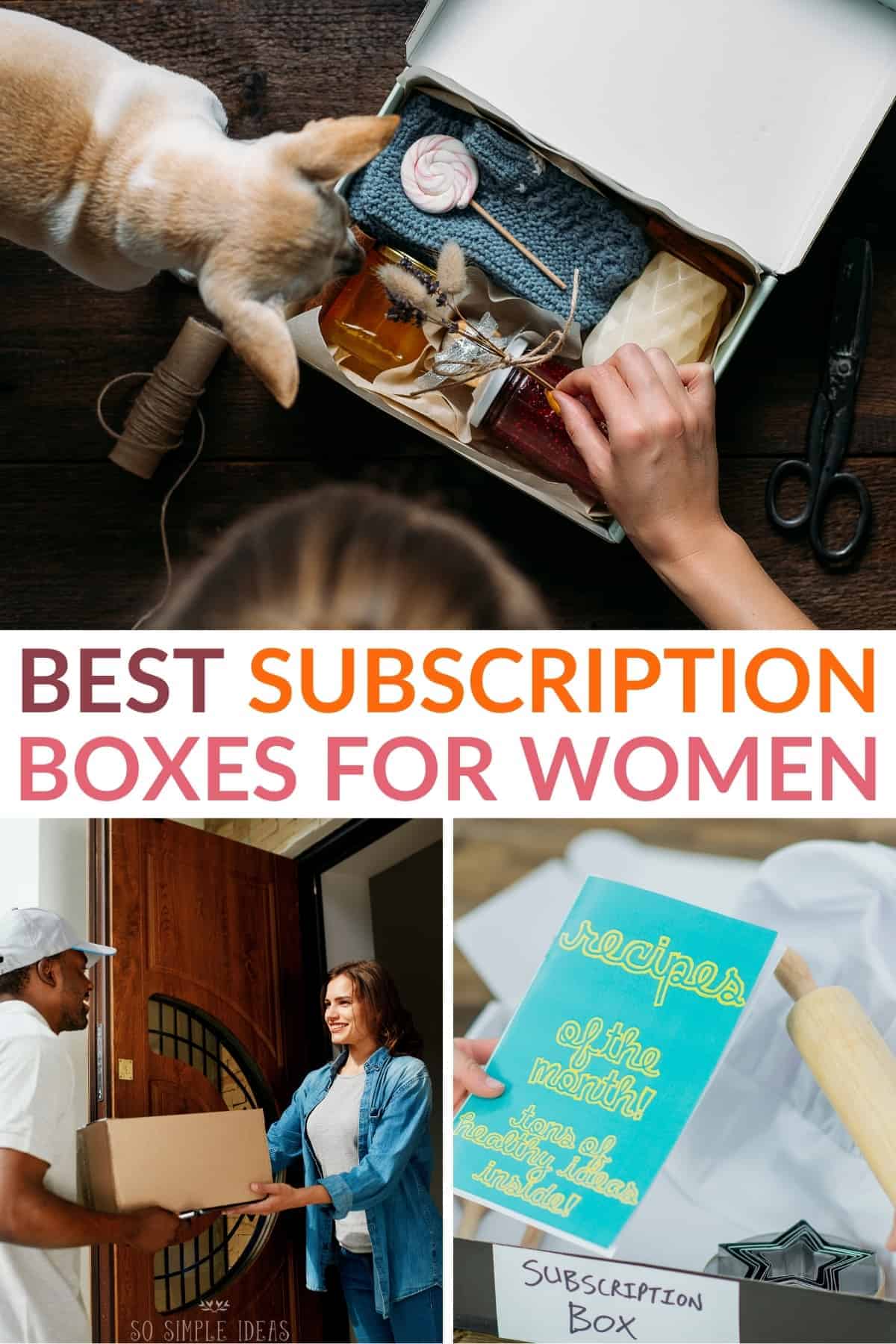 best subscription boxes for women pinterest image