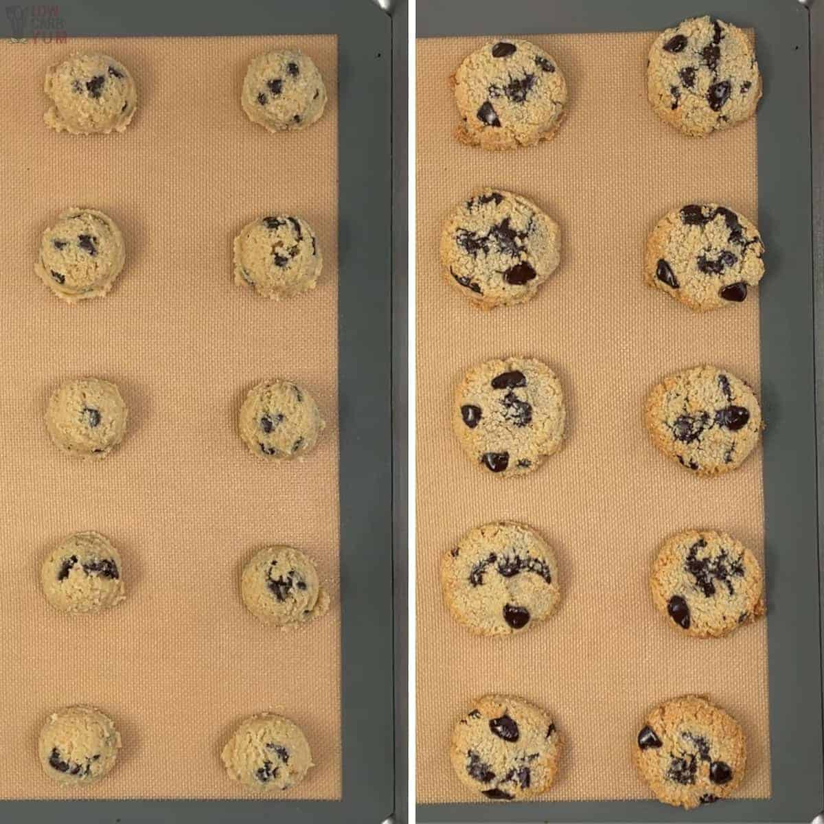 baking the cookies