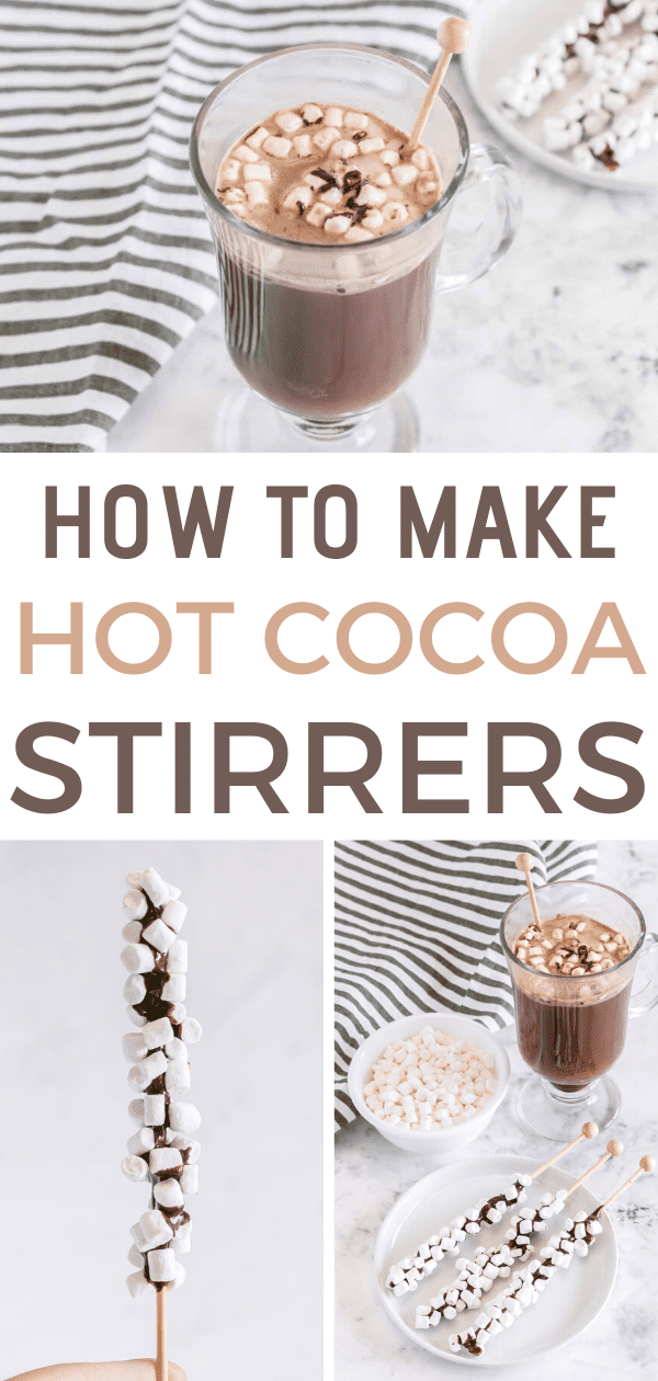 how to make hot chocolate stirrers pinterest image