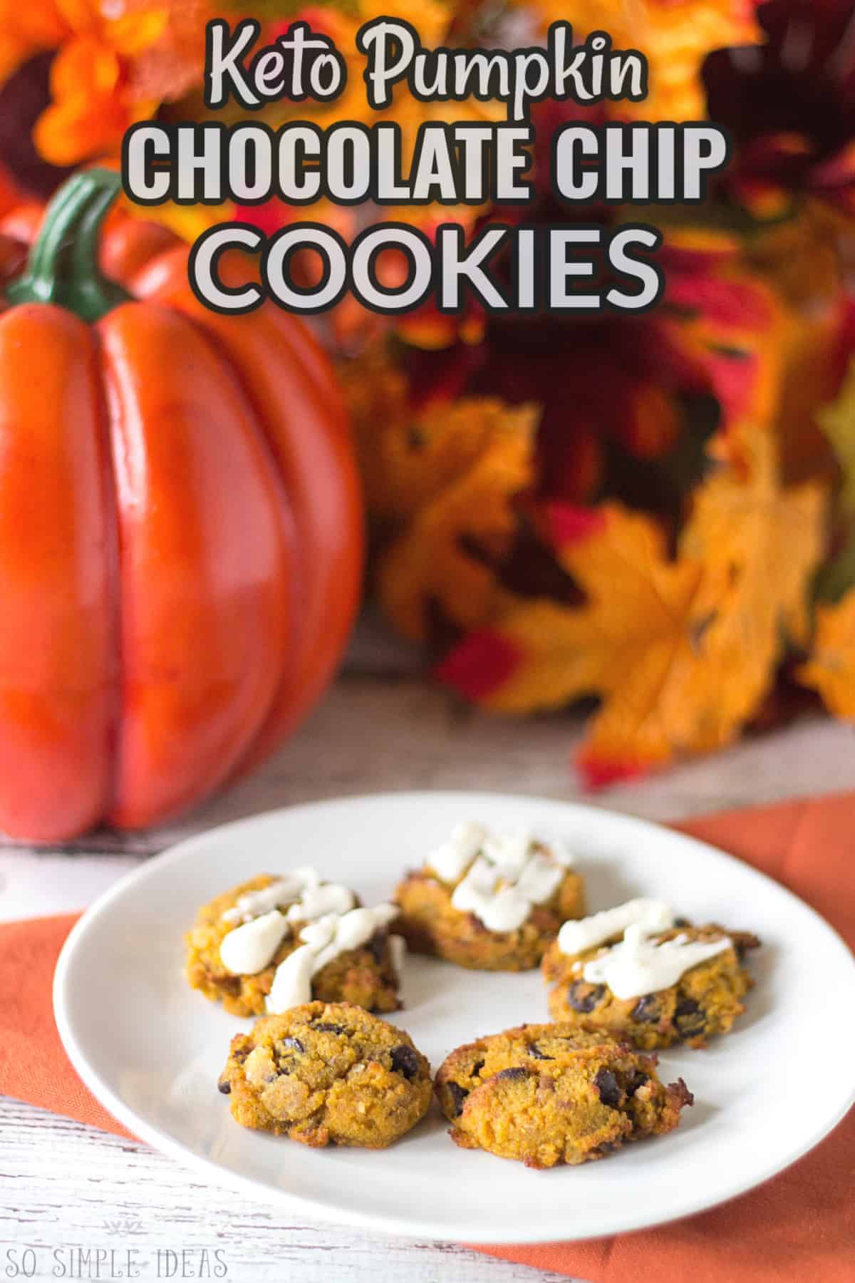 keto pumpkin chocolate chip cookies cover image