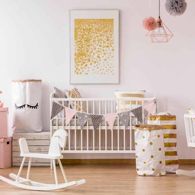 an organized nursery for girl