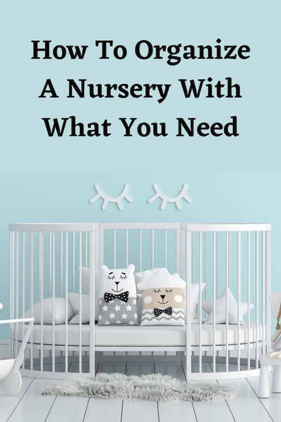 organized nursery crib for boy