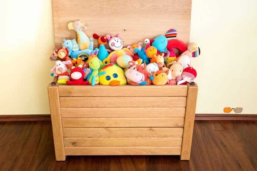 toy box full of baby toys