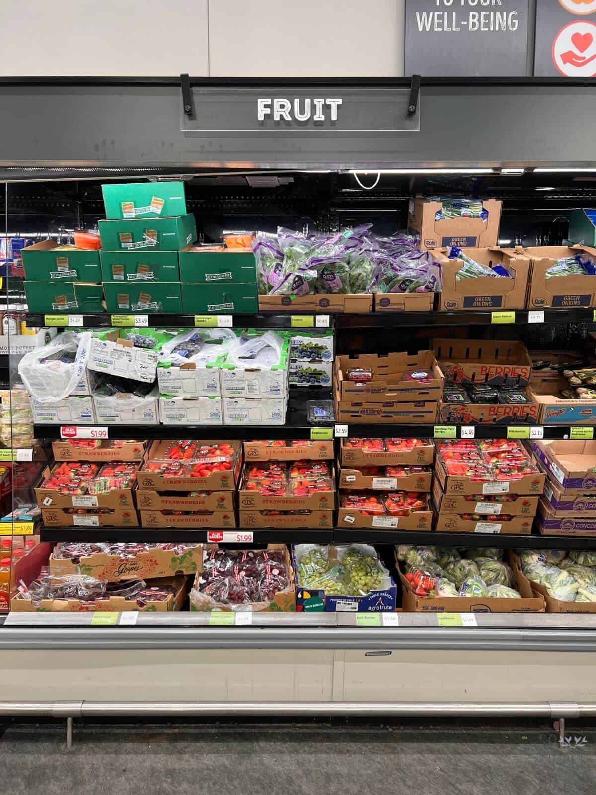 fresh fruit at aldi.