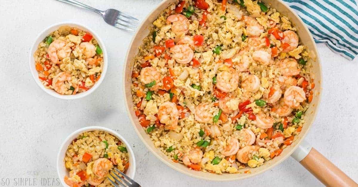 Keto Shrimp Fried Rice - So Simple Ideas