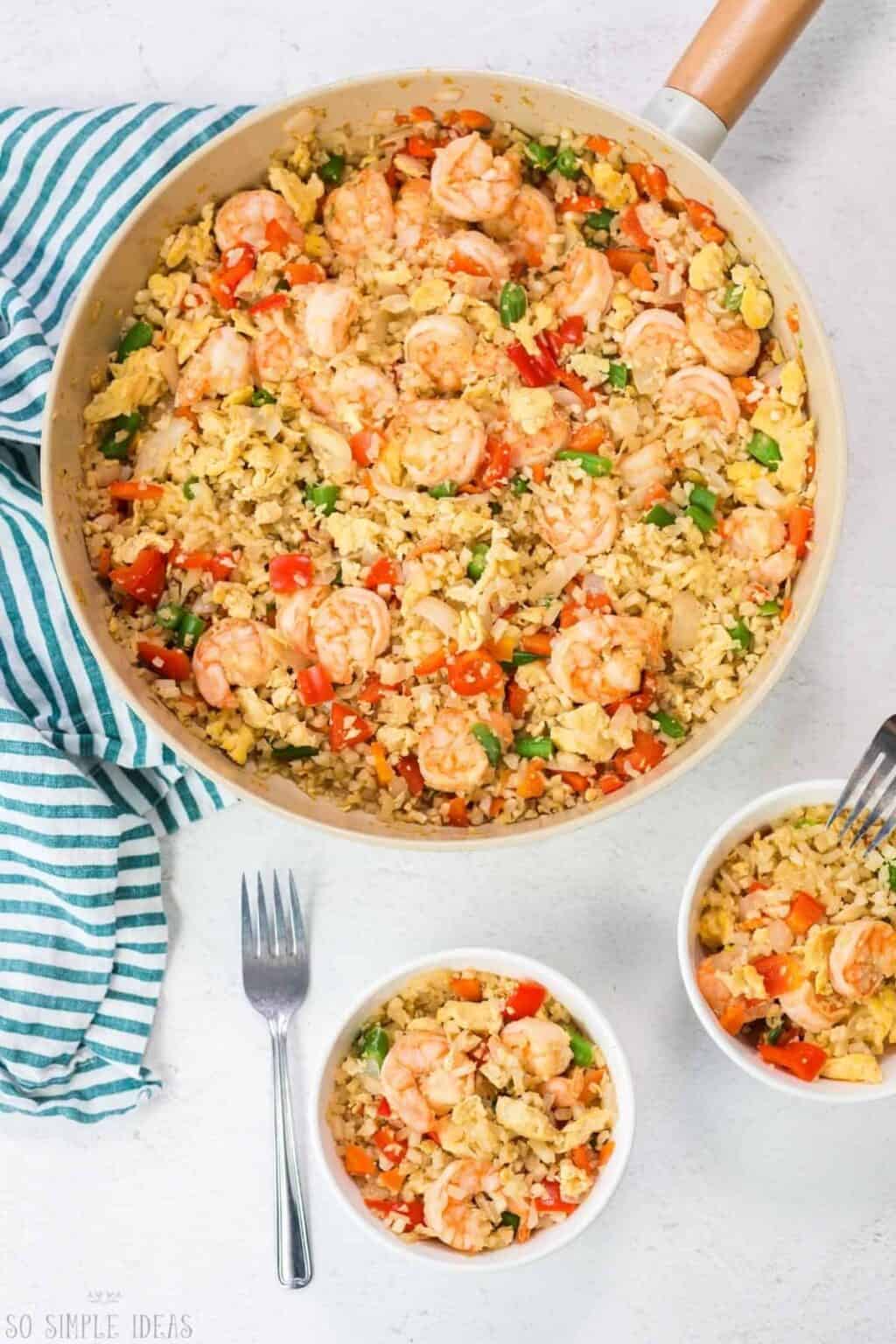 Keto Shrimp Fried Rice - So Simple Ideas