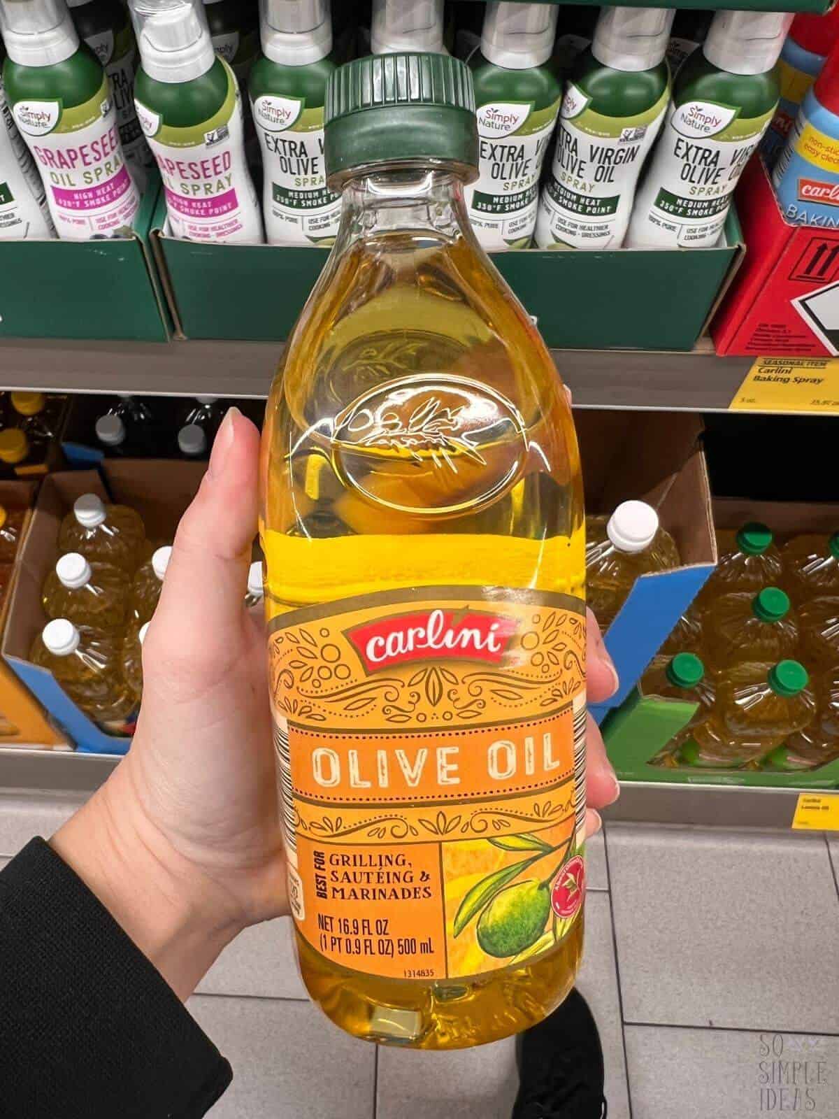 olive oil at aldi.