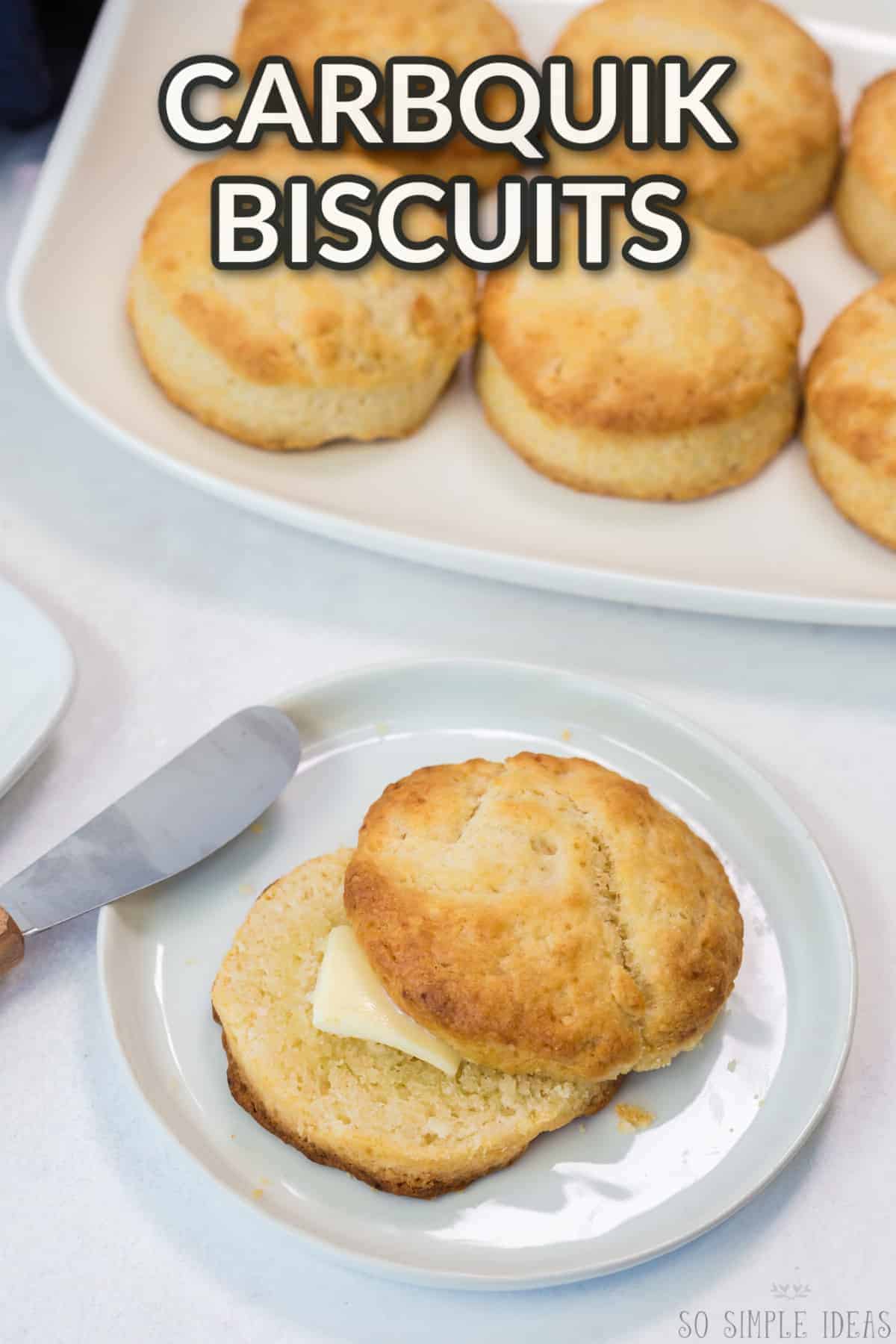 carbquik biscuits with text overlay.