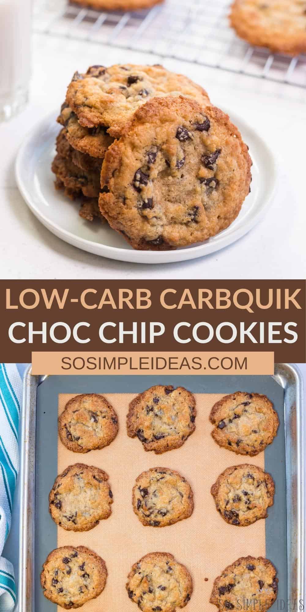 carbquik chocolate chip cookies pinterest image.