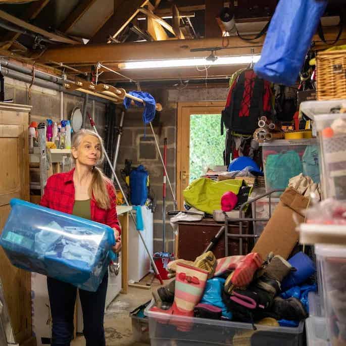 how to start decluttering in garage.