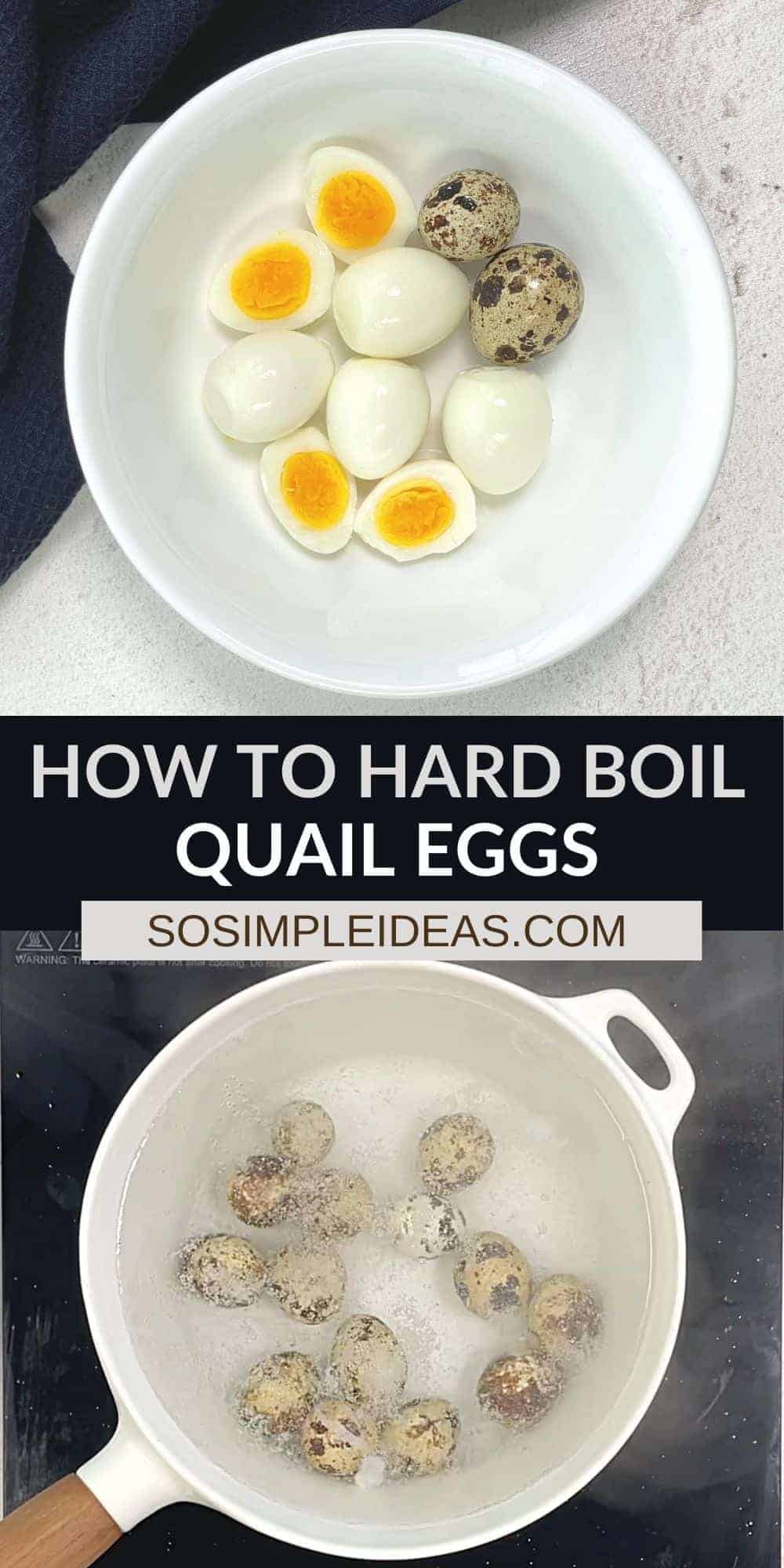 how to hard boil quail eggs pinterest image.