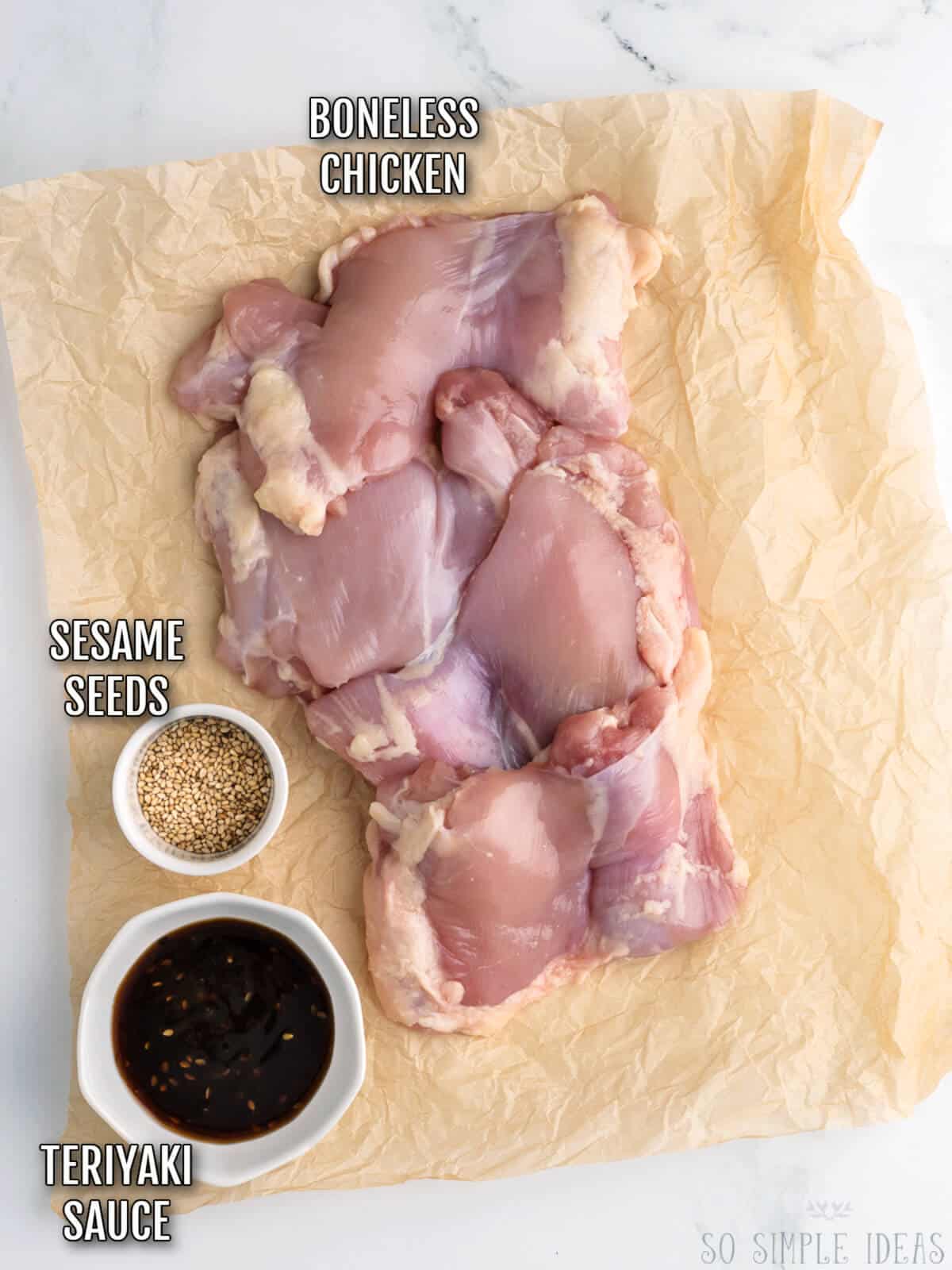 air fryer chicken teriyaki recipe ingredients.