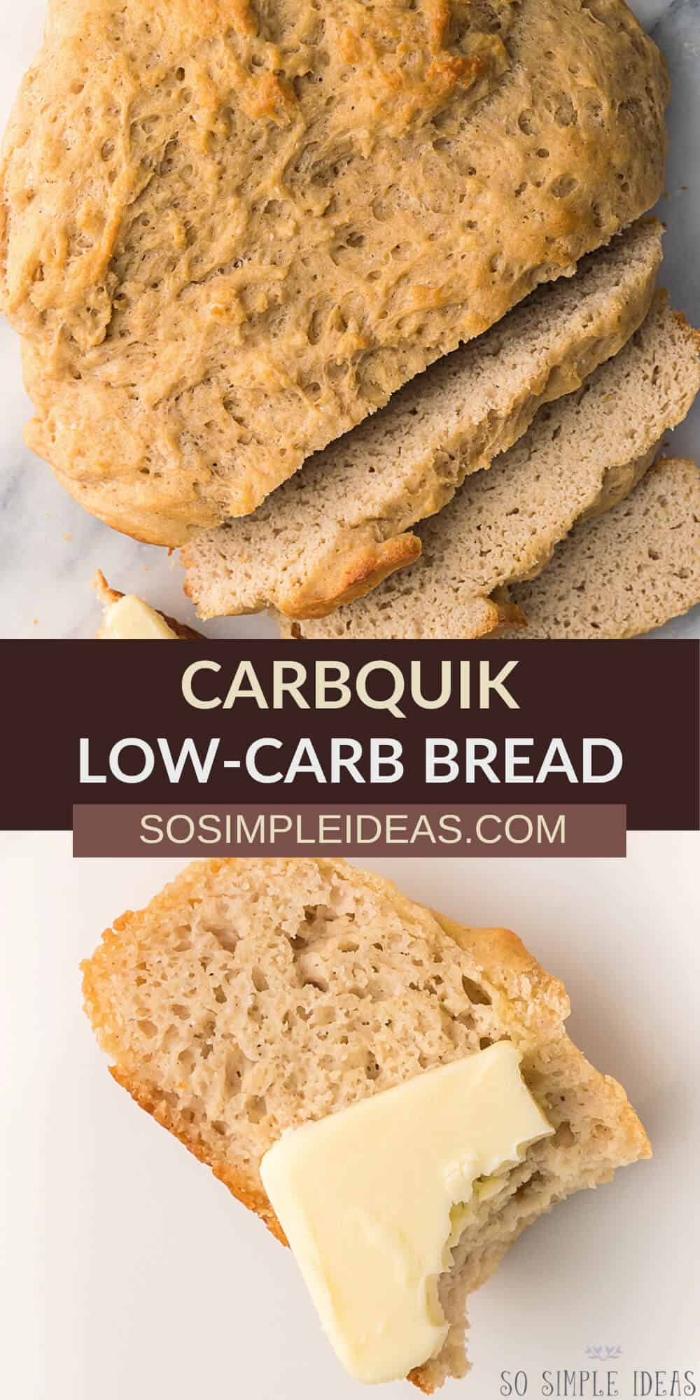carbquik low carb bread pinterest image.