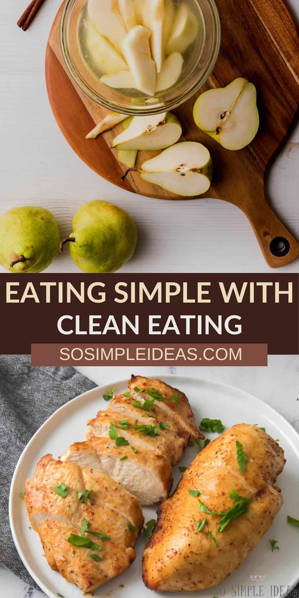 simple clean eating pinterest image.