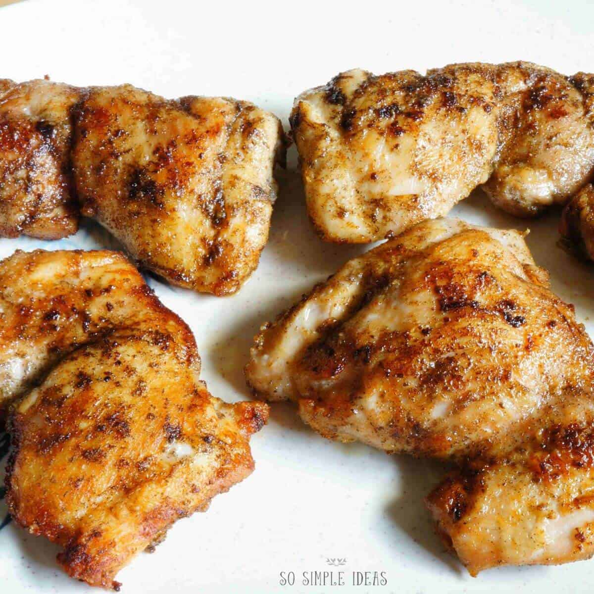 pan fried chicken thighs.