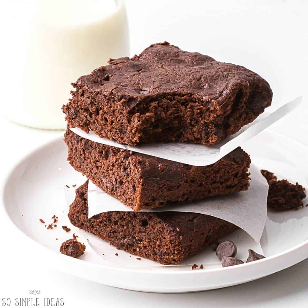 carbquick brownies stack.