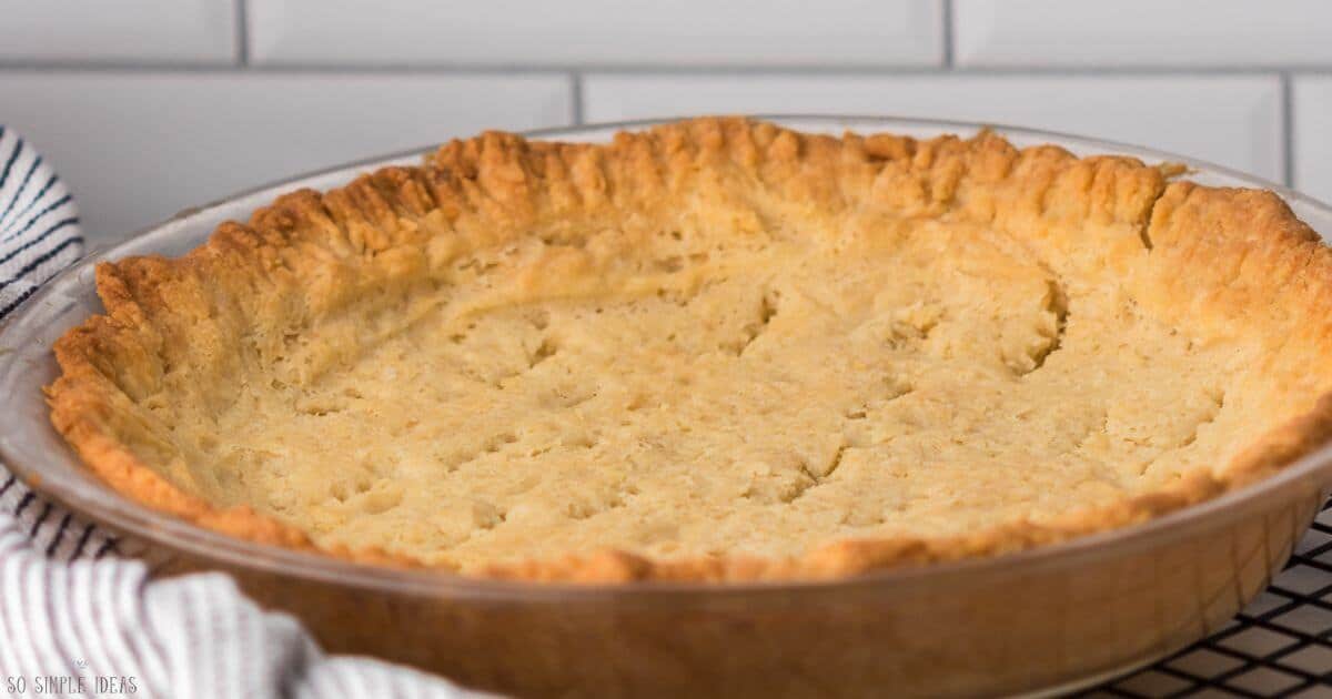 baked pie crust.