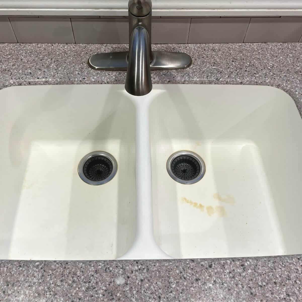 corian sink stain.