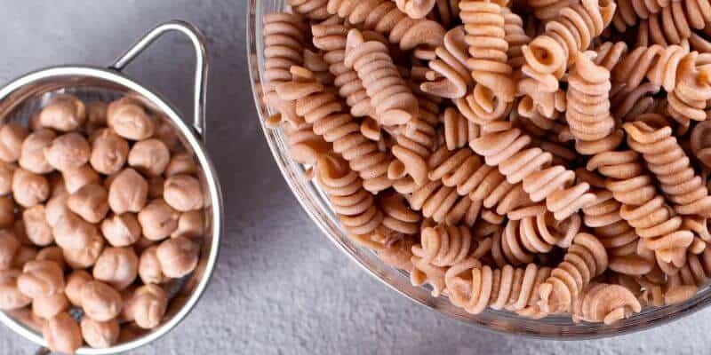 pasta with chickpeas.