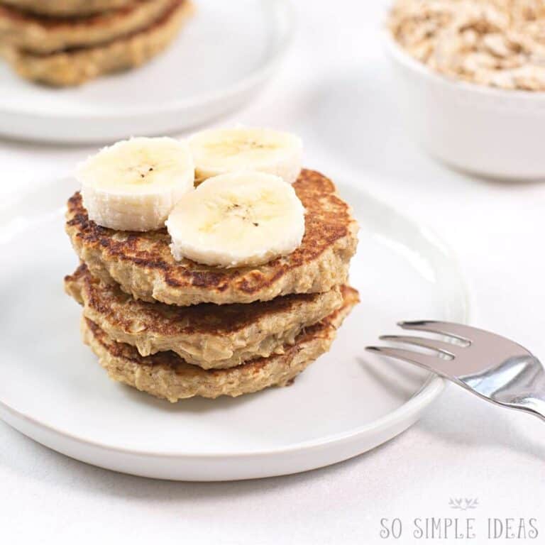 3 Ingredient Banana Oat Pancakes So Simple Ideas