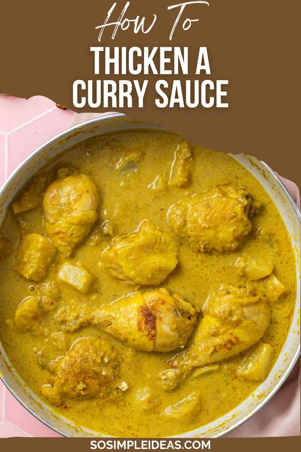 how to thicken curry sauce pinterest image.