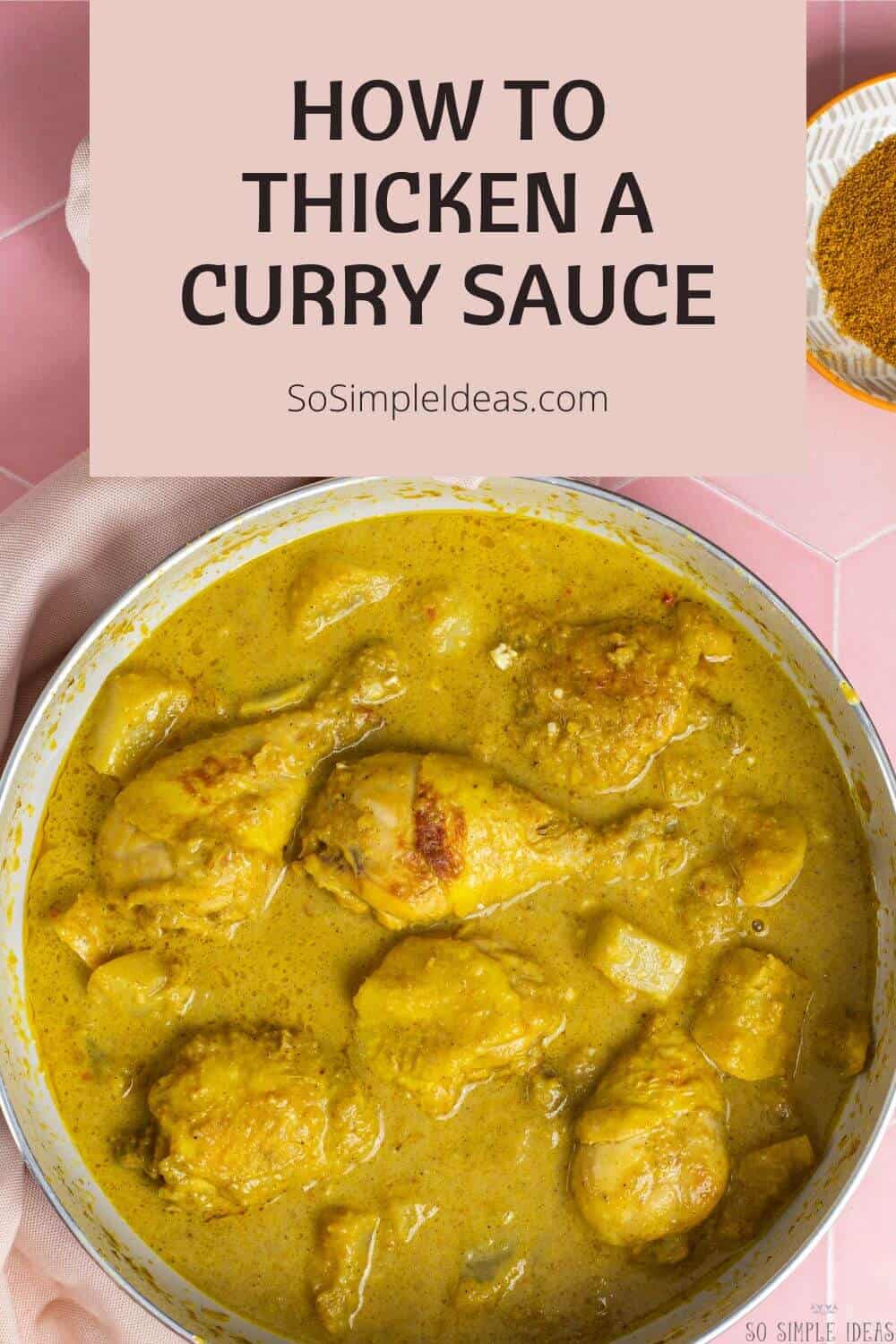 how to thicken curry sauce pinterest image.