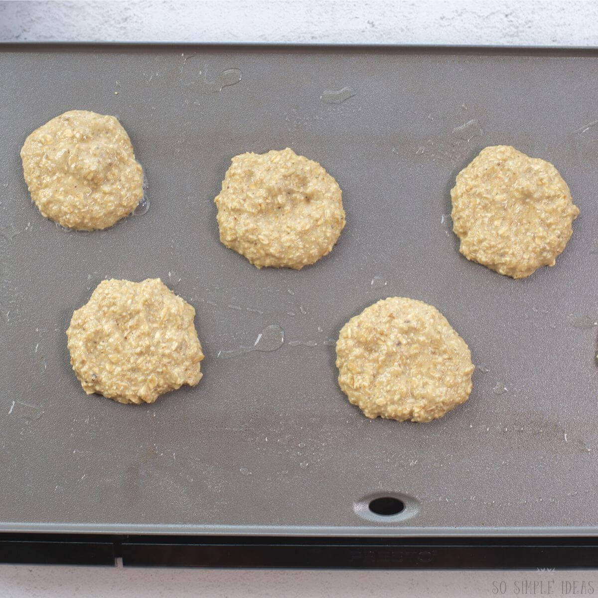 initial cooking on griddle.