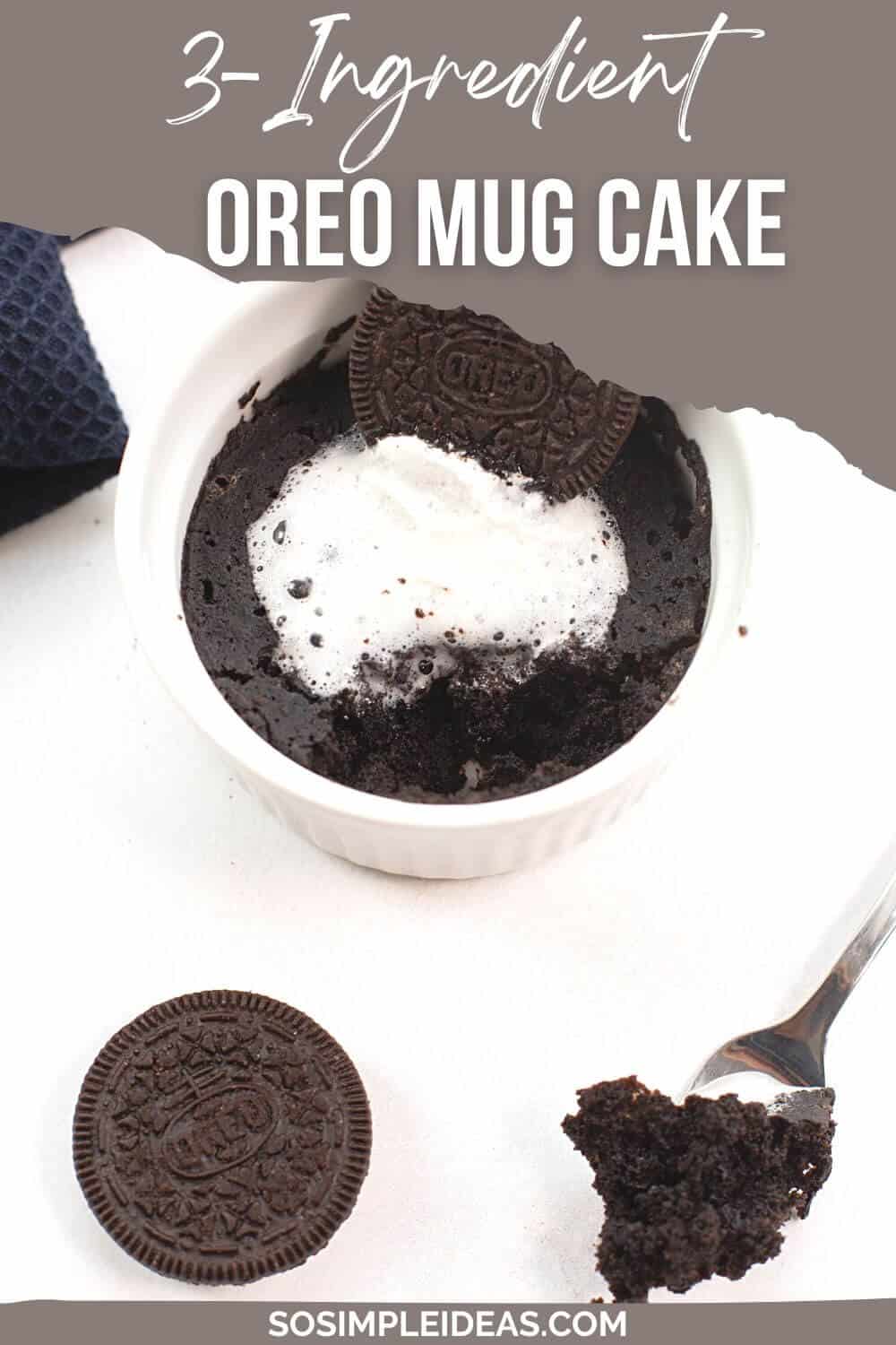 oreo mug cake pinterest image.